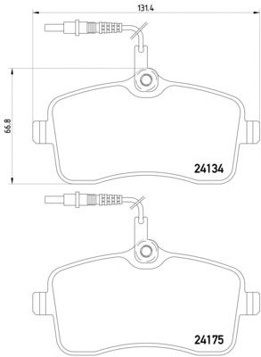 Тормозные колодки TEXTAR 2413401