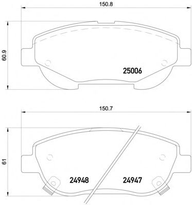 Тормозные колодки TEXTAR 2500601