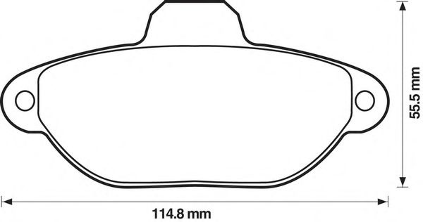 Тормозные колодки JURID 571749J