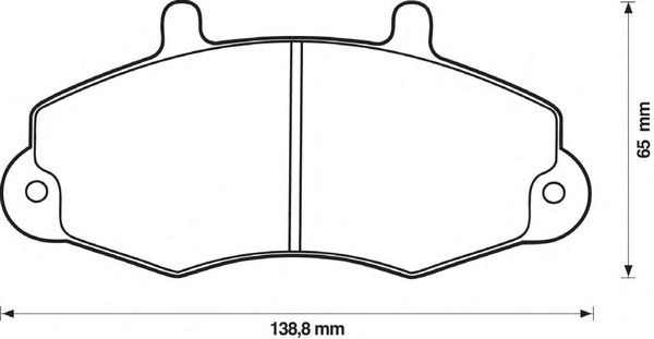 Тормозные колодки BENDIX 571745B