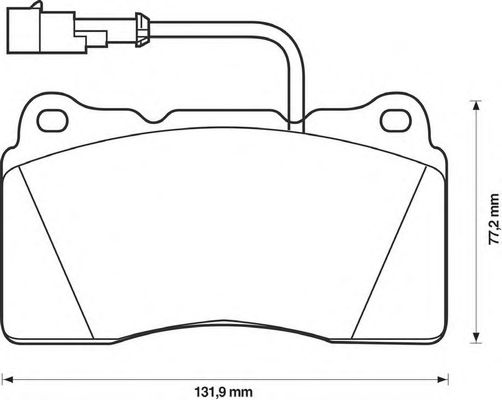 Тормозные колодки BENDIX 571952B