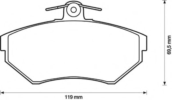Тормозные колодки BENDIX 571969B