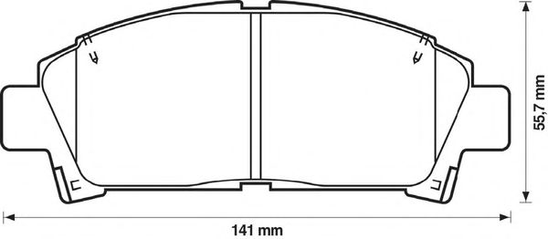 Тормозные колодки BENDIX 572357B