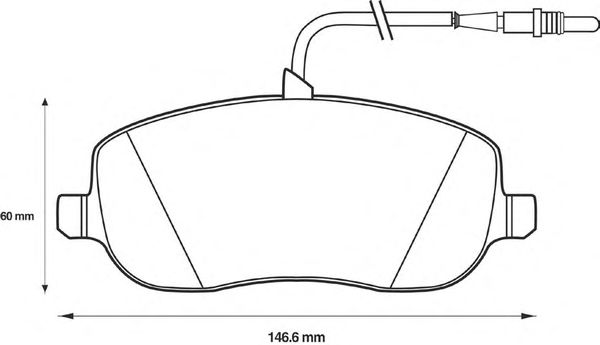 Тормозные колодки BENDIX 573096B