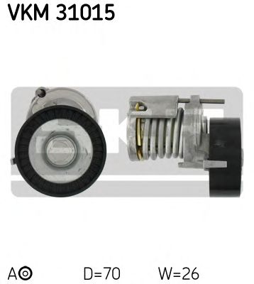 Натяжной ролик поликлинового ремня SKF VKM 31015