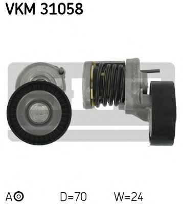 Натяжной ролик поликлинового ремня SKF VKM 31058