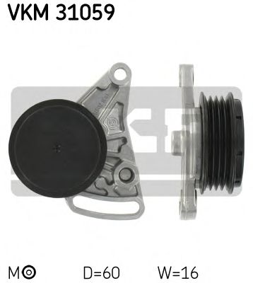 Натяжной ролик поликлинового ремня SKF VKM 31059
