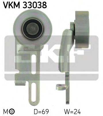 Натяжной ролик поликлинового ремня SKF VKM 33038