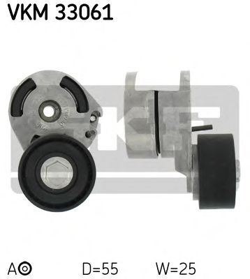 Натяжной ролик поликлинового ремня SKF VKM 33061