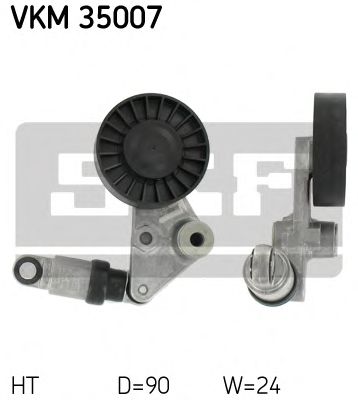 Натяжной ролик поликлинового ремня SKF VKM 35007
