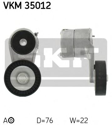 Натяжной ролик поликлинового ремня SKF VKM 35012