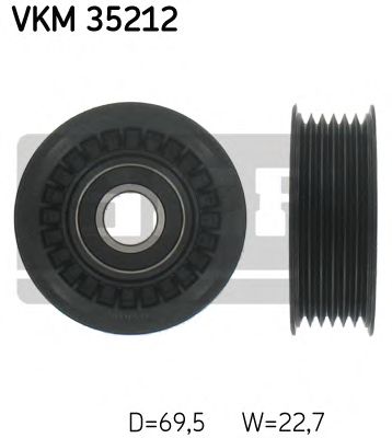 Направляющий / паразитный ролик  поликлинового ремня SKF VKM 35212