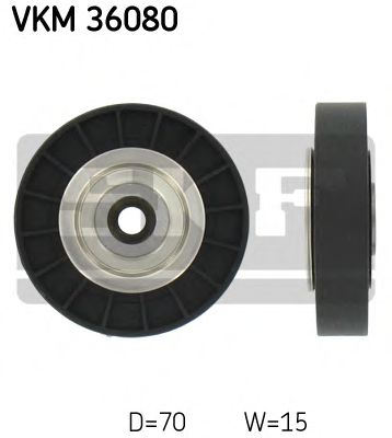 Направляющий / паразитный ролик  поликлинового ремня SKF VKM 36080