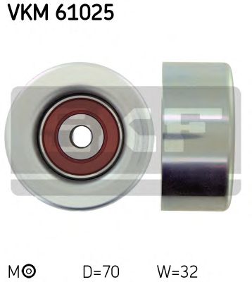 Направляющий / паразитный ролик  поликлинового ремня SKF VKM 61025