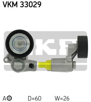 Натяжной ролик поликлинового ремня SKF VKM 33029