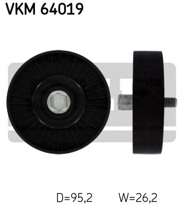Направляющий / паразитный ролик поликлинового ремня SKF VKM 64019