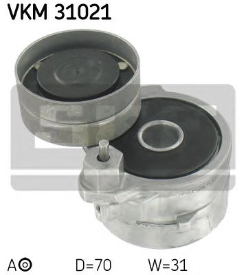 Натяжной ролик поликлинового ремня SKF VKM 31021