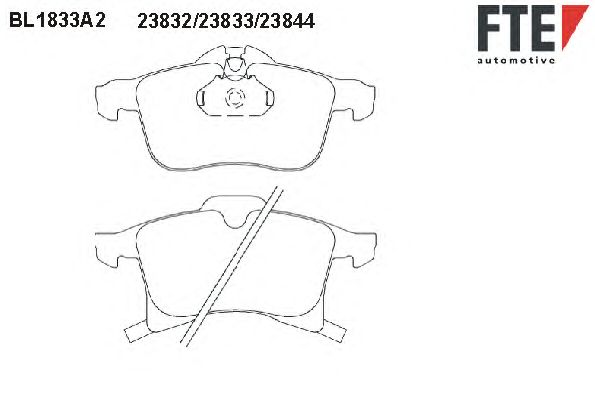 Гальмівні колодки FTE BL1833A2