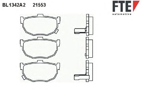 Тормозные колодки FTE BL1342A2