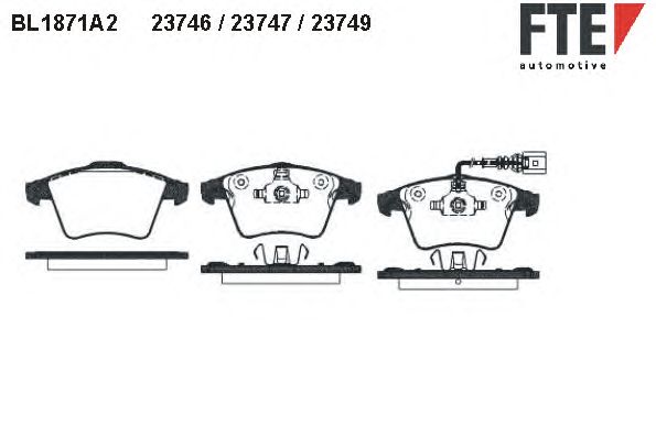 Тормозные колодки FTE BL1871A2