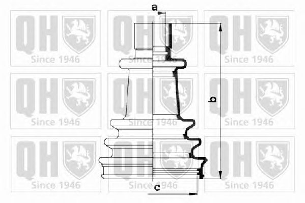 Комплект пыльника ШРУСа QUINTON HAZELL QJB2536