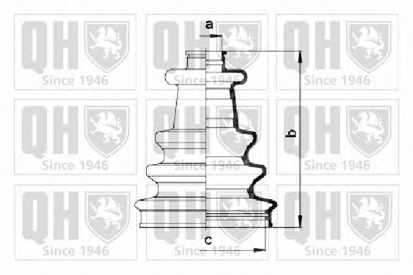 Комплект пыльника ШРУСа QUINTON HAZELL QJB2695