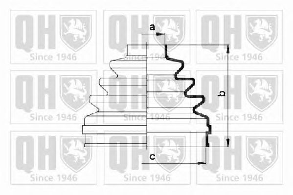 Комплект пильника ШРКШ QUINTON HAZELL QJB2724