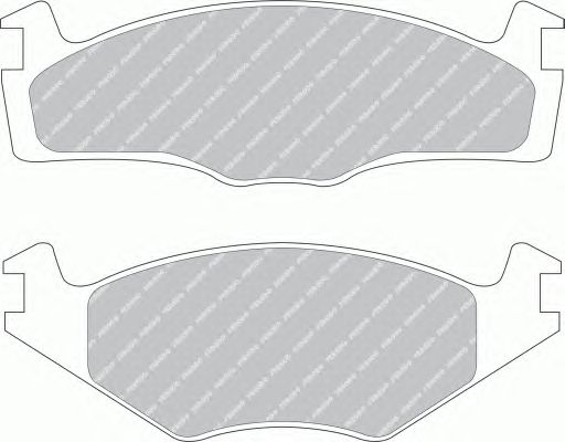 Тормозные колодки FERODO FSL392 SL