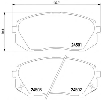 Гальмівні колодки MINTEX MDB2865