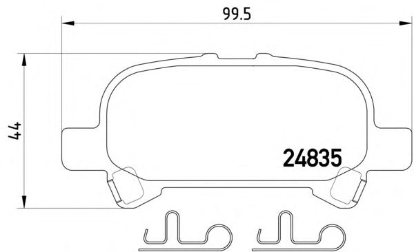 Тормозные колодки MINTEX MDB2200