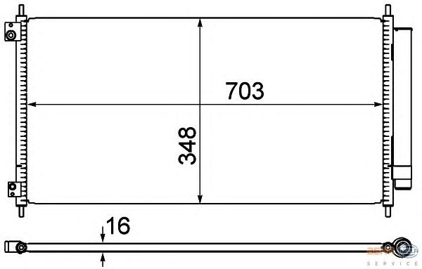 Радиатор кондиционера HELLA 8FC 351 310-281
