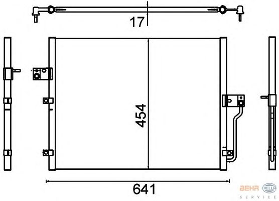 Радиатор кондиционера HELLA 8FC 351 310-711