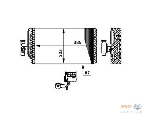 Испаритель кондиционера HELLA 8FV 351 330-111