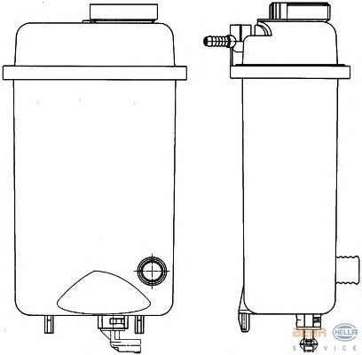 Расширительный бачок HELLA 8MA 376 705-431