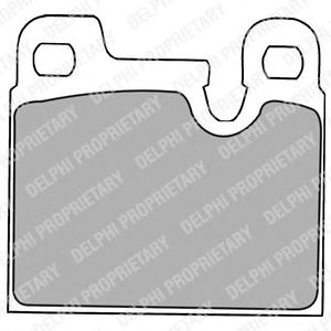 Тормозные колодки DELPHI LP1230