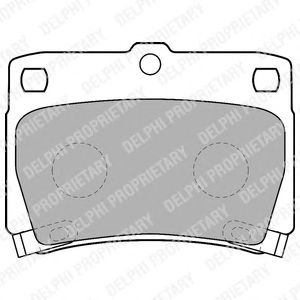 Тормозные колодки DELPHI LP1546
