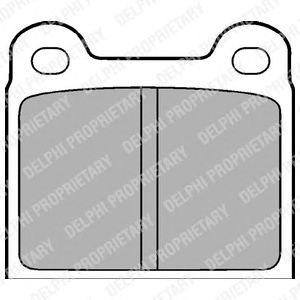 Тормозные колодки DELPHI LP18
