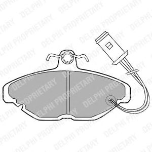 Тормозные колодки DELPHI LP254