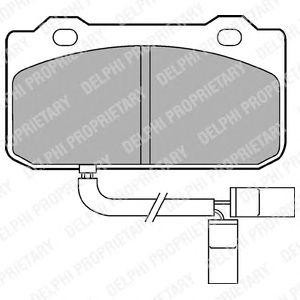 Тормозные колодки DELPHI LP432