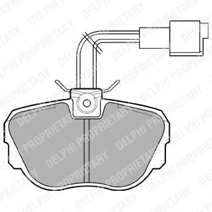 Тормозные колодки DELPHI LP647