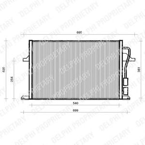 Радиатор кондиционера DELPHI TSP0225112