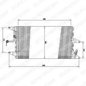 Радиатор кондиционера DELPHI TSP0225162