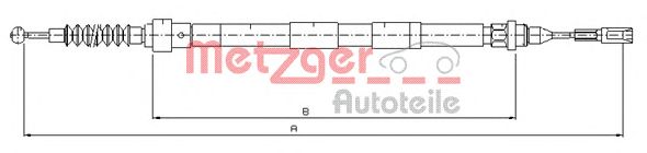 Трос ручника METZGER 10.7620