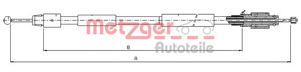 Трос ручника METZGER 10.7630