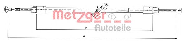 Трос ручника METZGER 10.9834
