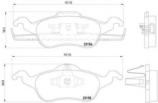 Тормозные колодки HELLA 8DB 355 008-621
