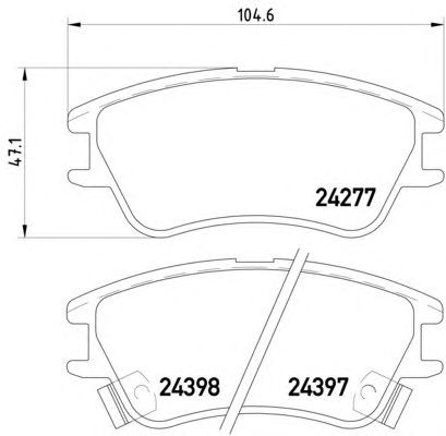Гальмівні колодки HELLA 8DB 355 006-671