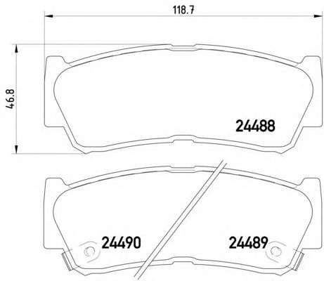 Гальмівні колодки HELLA 8DB 355 013-081