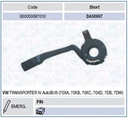 Подрулевой перемикач MAGNETI MARELLI 000050097010