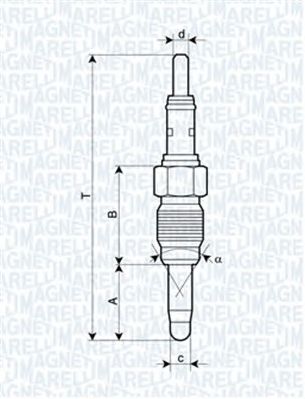 Свеча накала MAGNETI MARELLI 062900083304